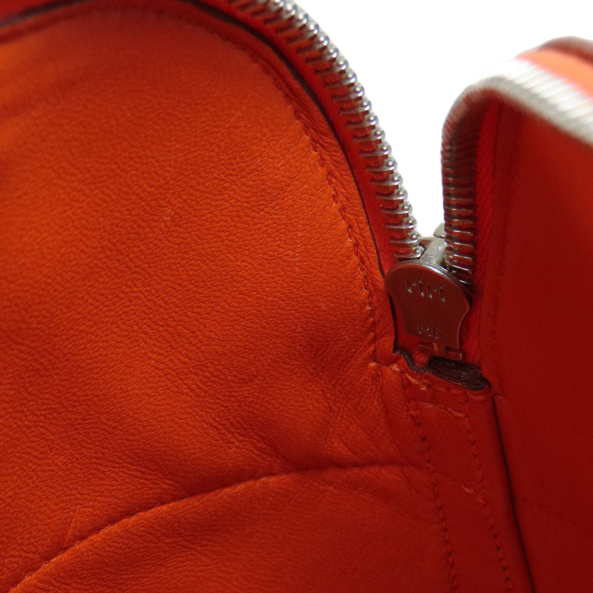 HERMES Handbag Epsom Orange Bolide 27 Orange SilverMetal