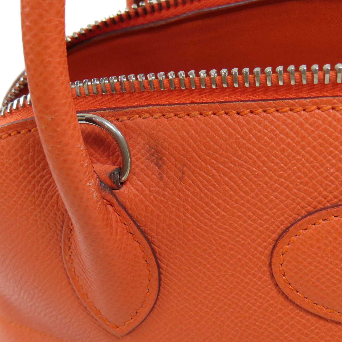 HERMES Handbag Epsom Orange Bolide 27 Orange SilverMetal