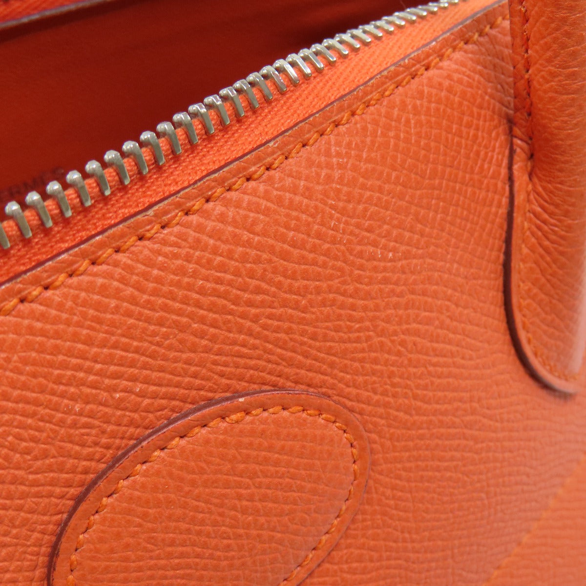 HERMES Handbag Epsom Orange Bolide 27 Orange SilverMetal
