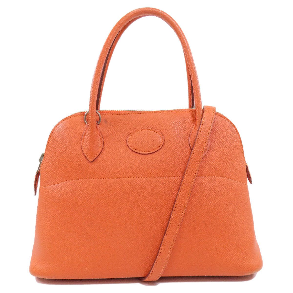 HERMES Handbag Epsom Orange Bolide 27 Orange SilverMetal