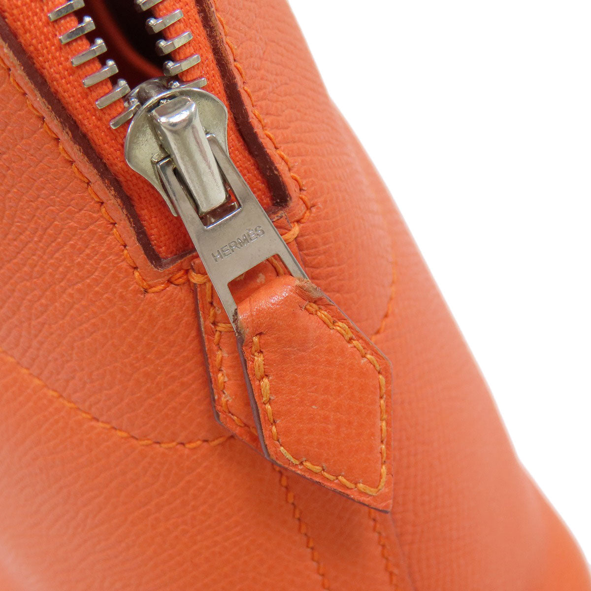 HERMES Handbag Epsom Orange Bolide 27 Orange SilverMetal