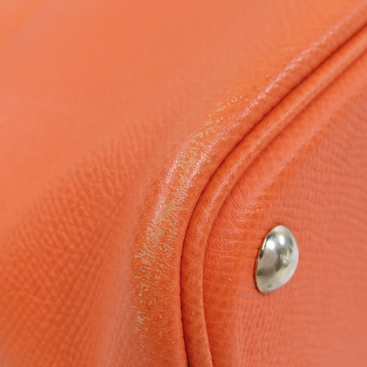 HERMES Handbag Epsom Orange Bolide 27 Orange SilverMetal