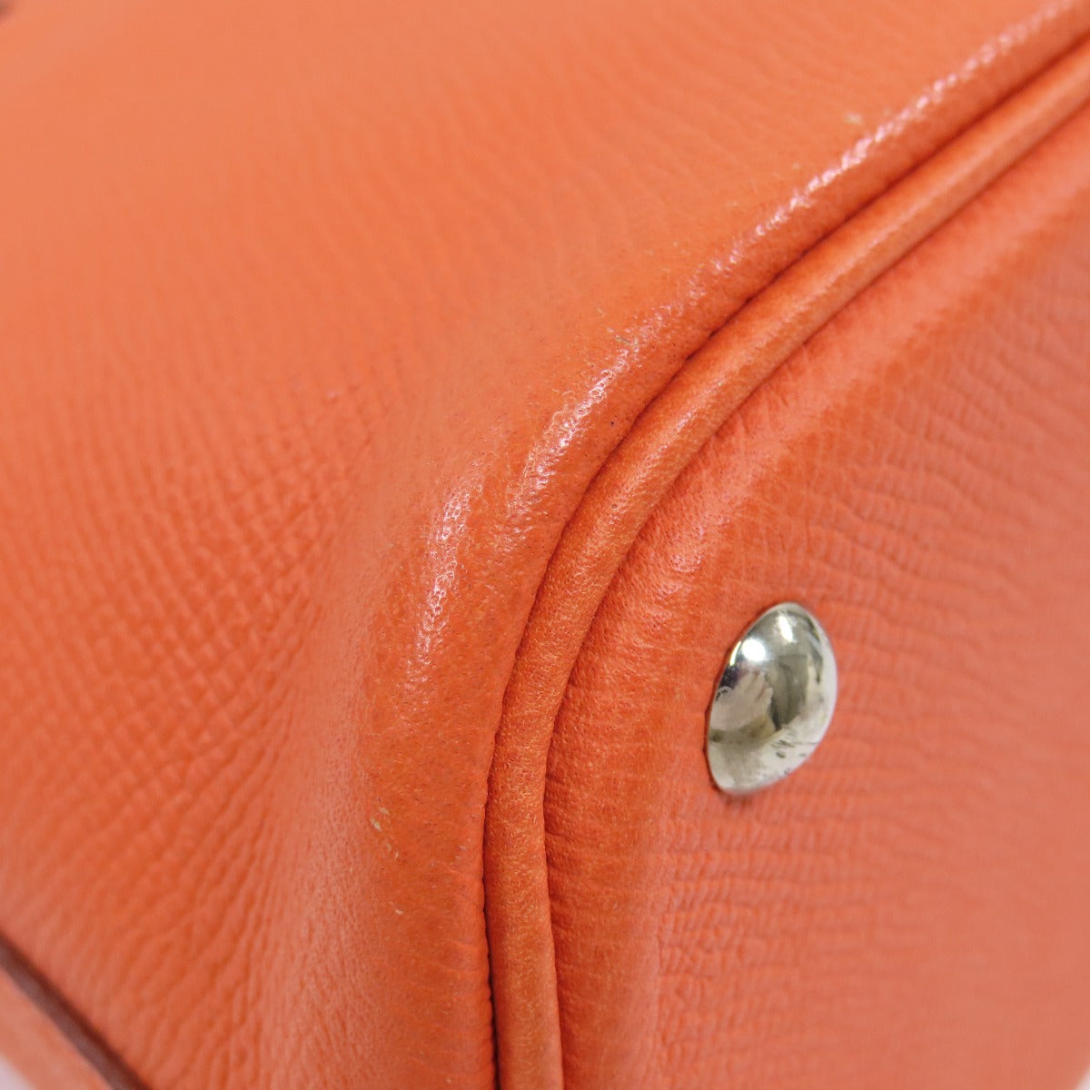 HERMES Handbag Epsom Orange Bolide 27 Orange SilverMetal