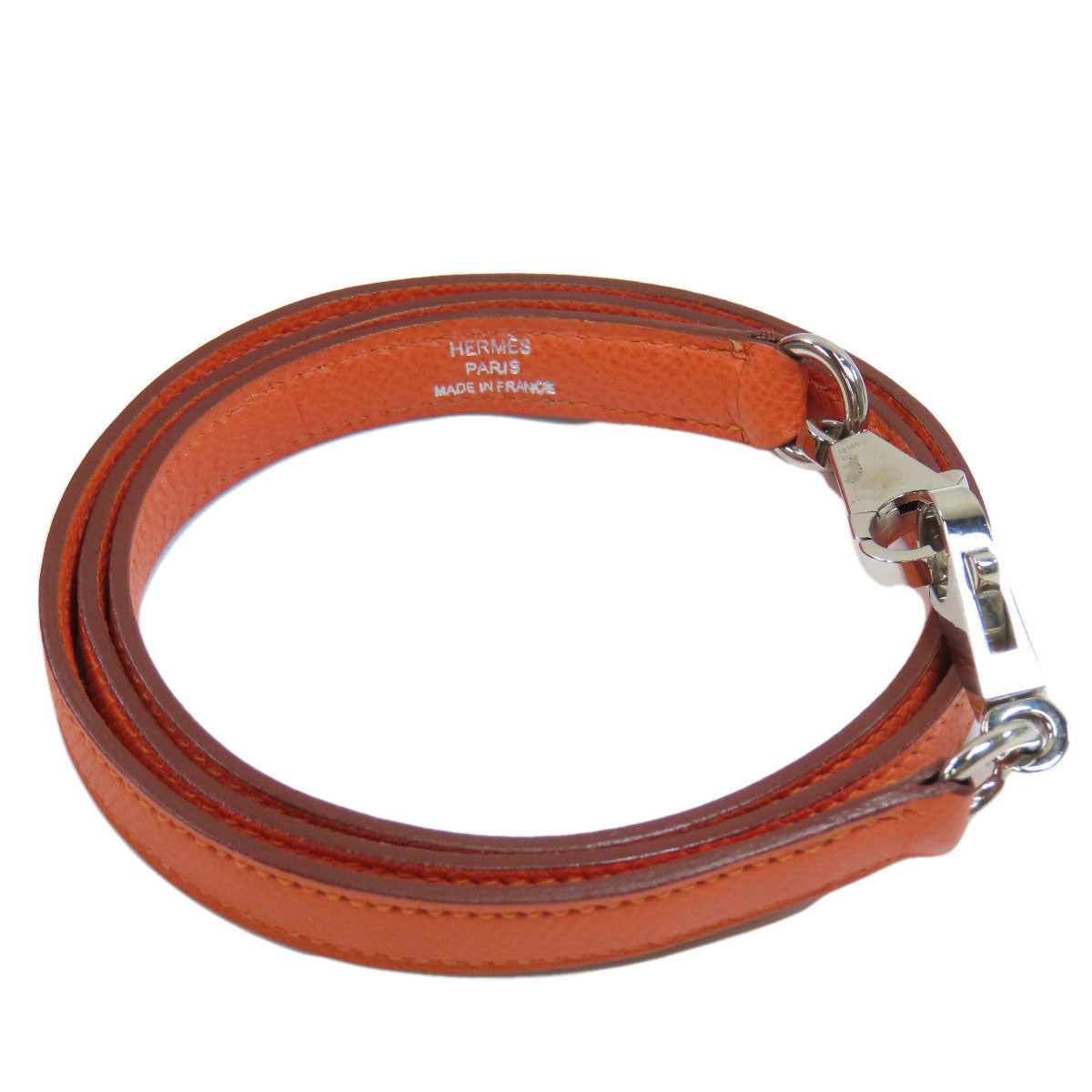 HERMES Handbag Epsom Orange Bolide 27 Orange SilverMetal