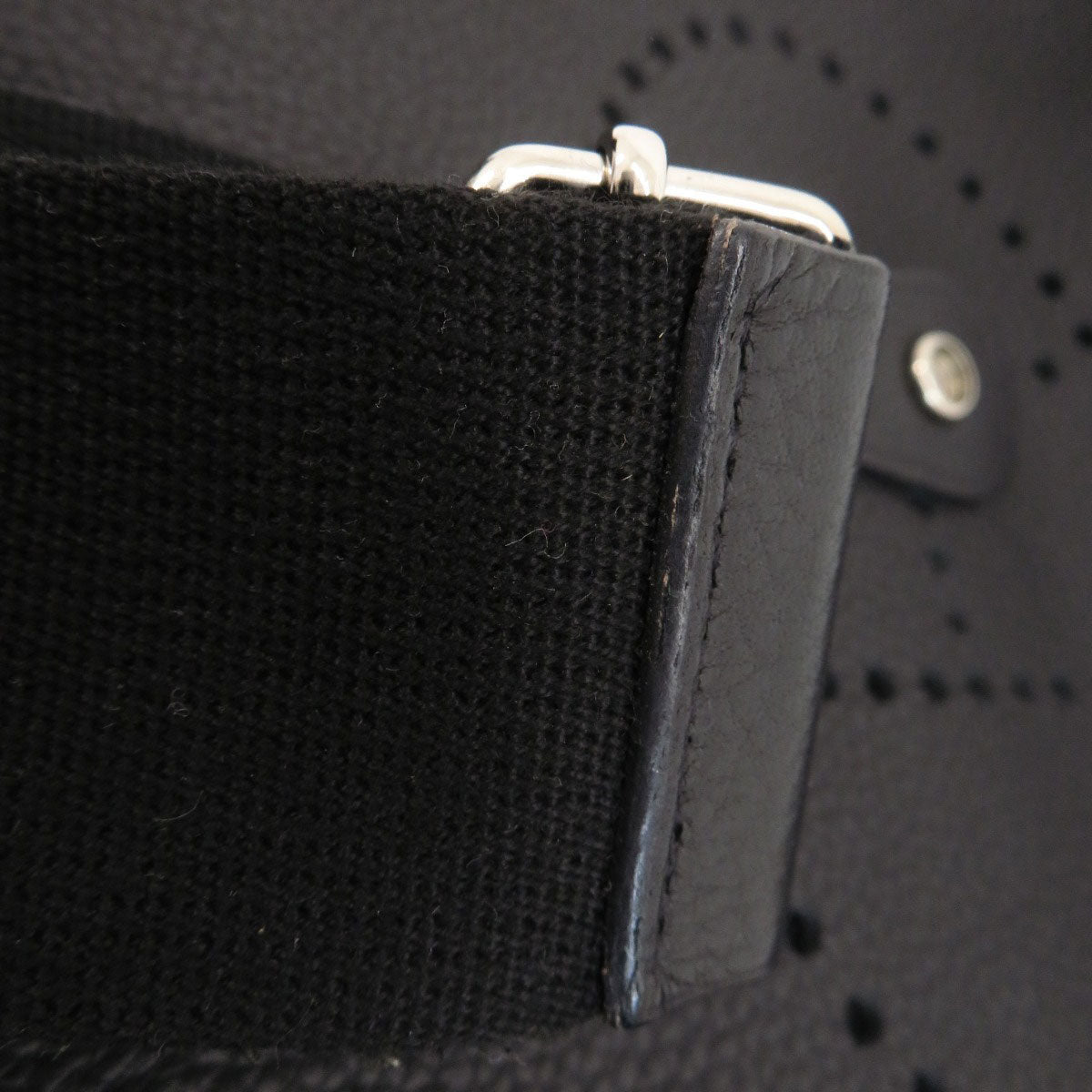 HERMES Shoulder Bag Togo black Evelyn 3 Black SilverMetal