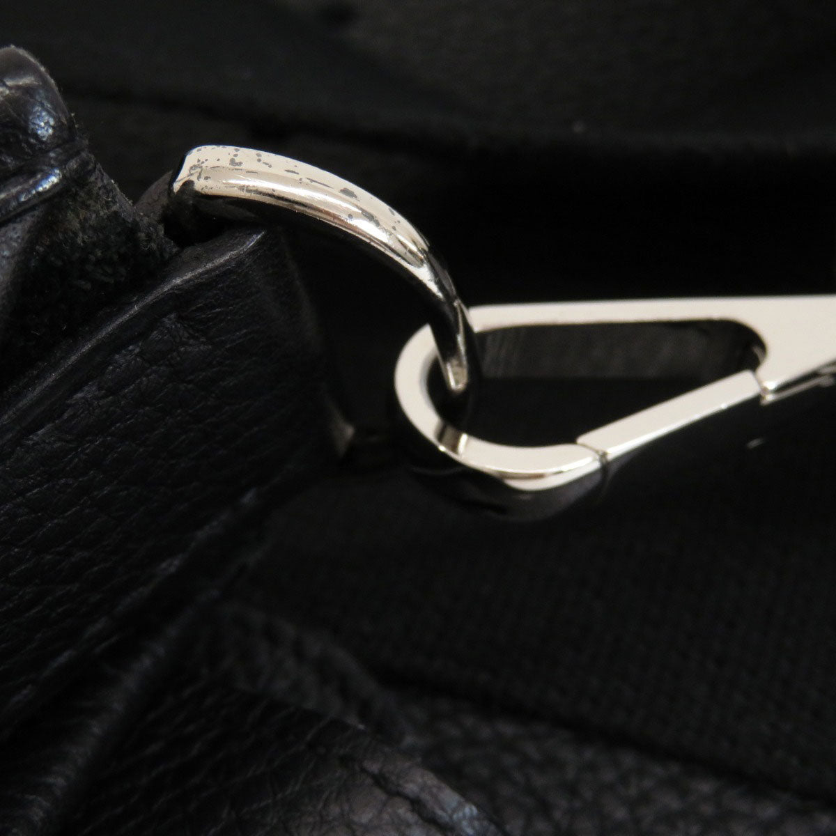HERMES Shoulder Bag Togo black Evelyn 3 Black SilverMetal