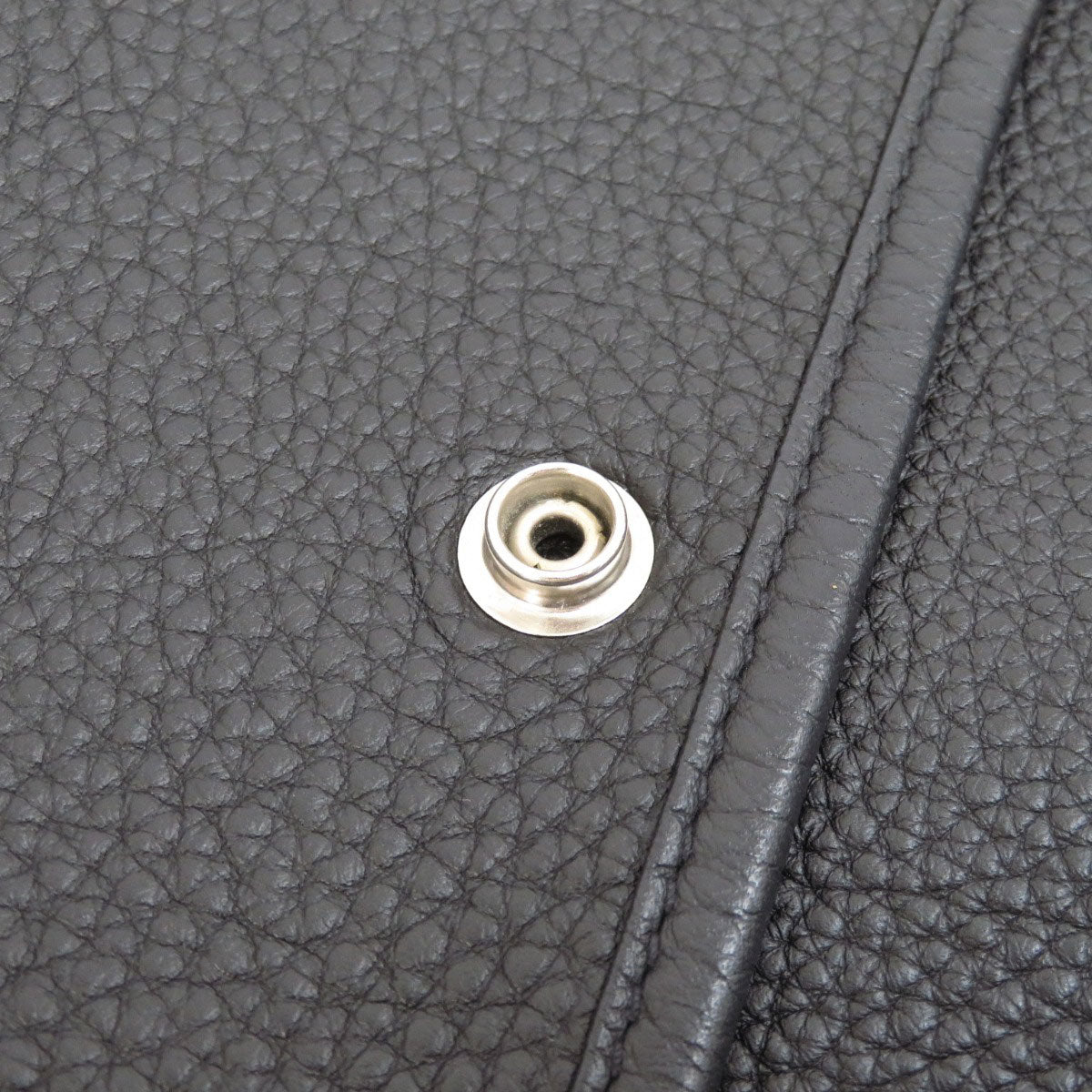 HERMES Shoulder Bag Togo black Evelyn 3 Black SilverMetal