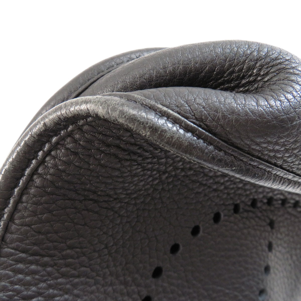 HERMES Shoulder Bag Togo black Evelyn 3 Black SilverMetal
