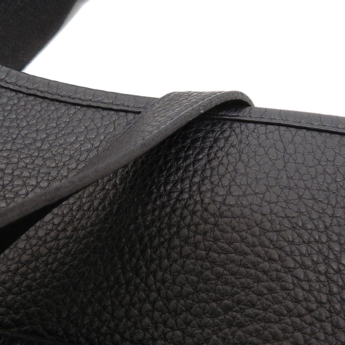 HERMES Shoulder Bag Togo black Evelyn 3 Black SilverMetal