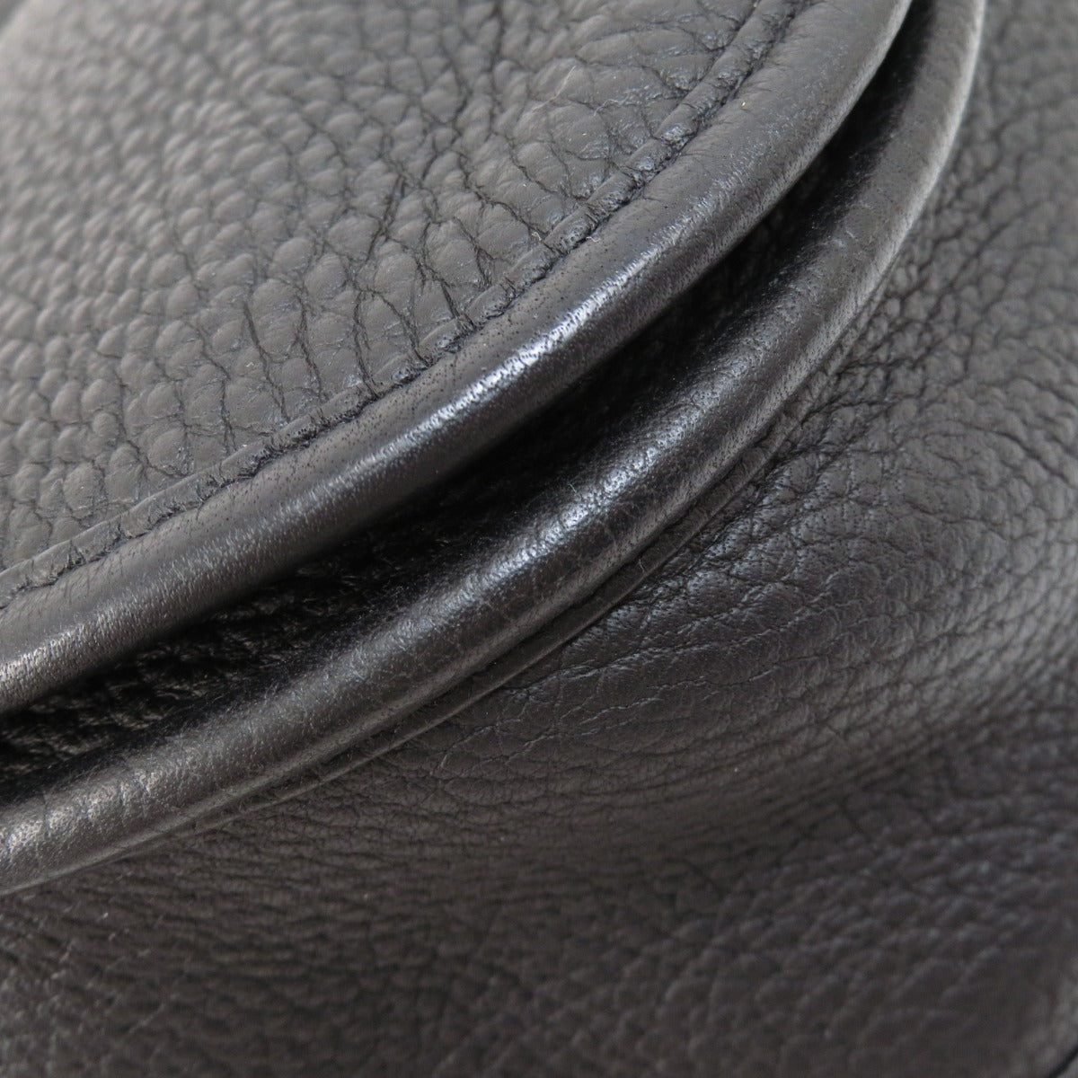 HERMES Shoulder Bag Togo black Evelyn 3 Black SilverMetal