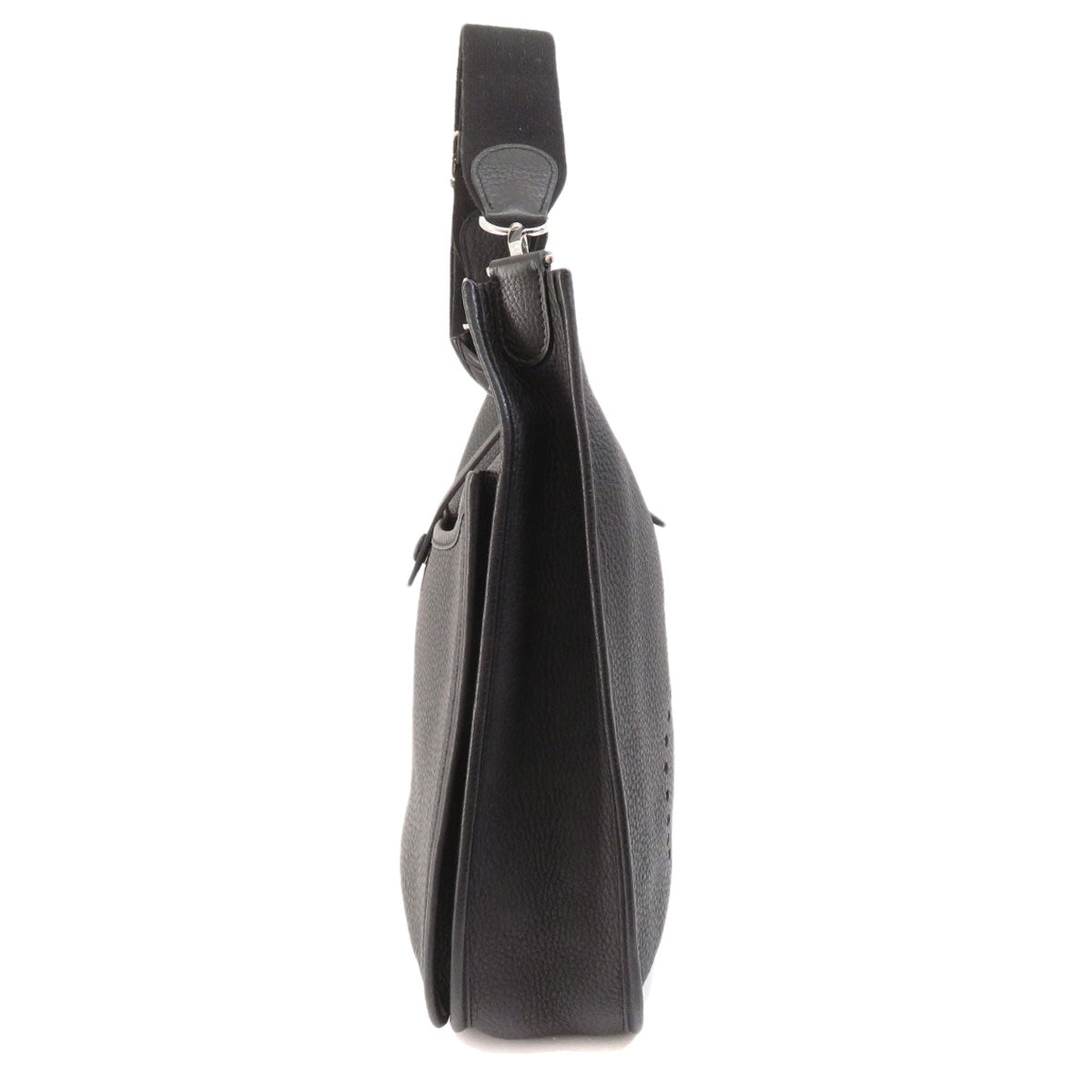 HERMES Shoulder Bag Togo black Evelyn 3 Black SilverMetal