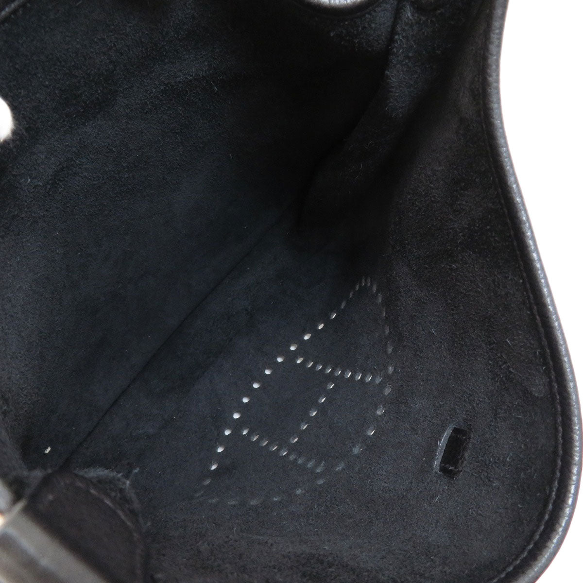 HERMES Shoulder Bag Togo black Evelyn 3 Black SilverMetal