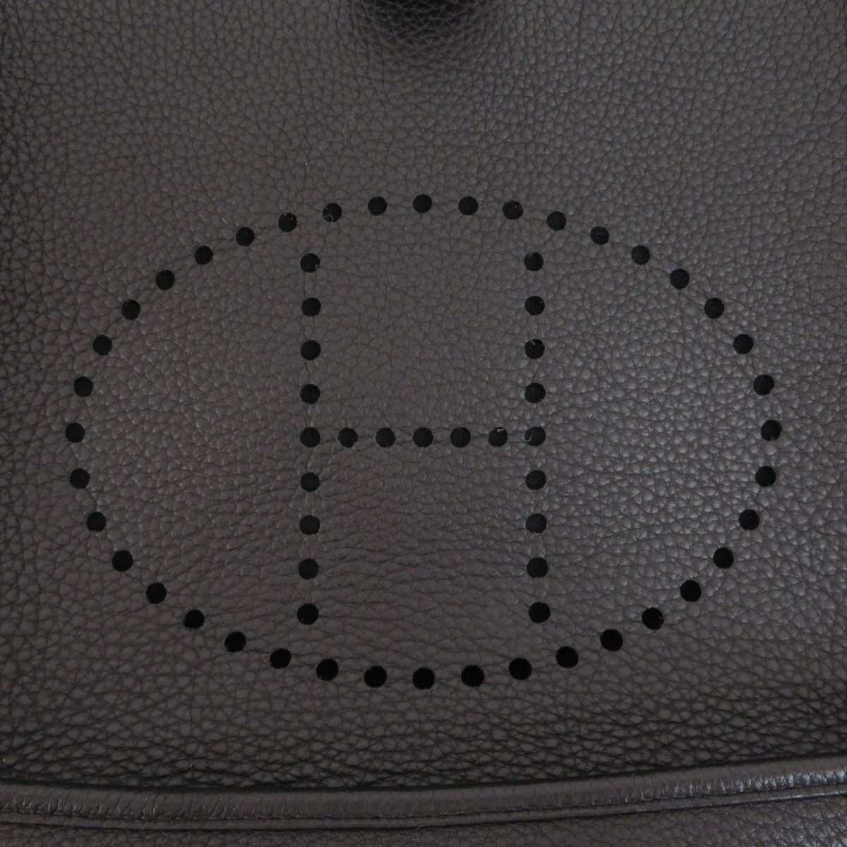 HERMES Shoulder Bag Togo black Evelyn 3 Black SilverMetal