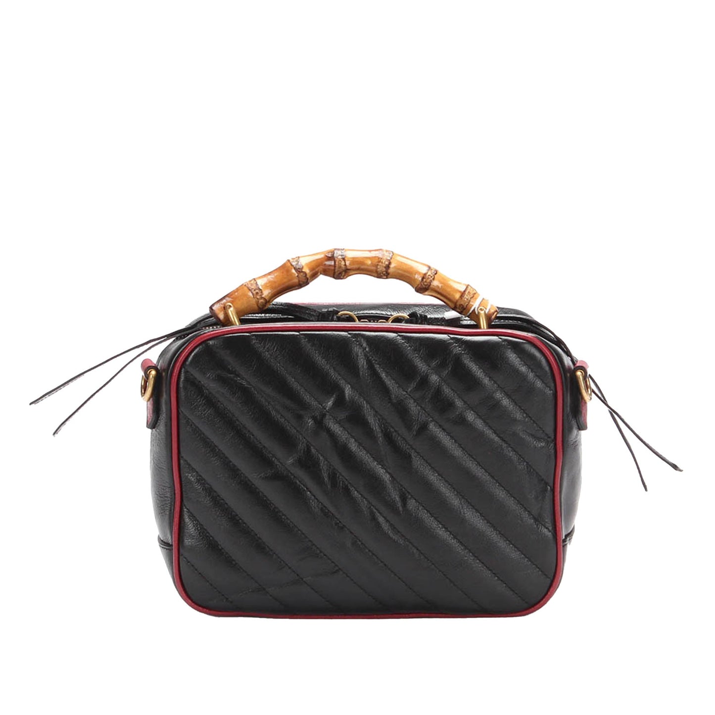 Gucci Small GG Marmont Torchon Bamboo Satchel