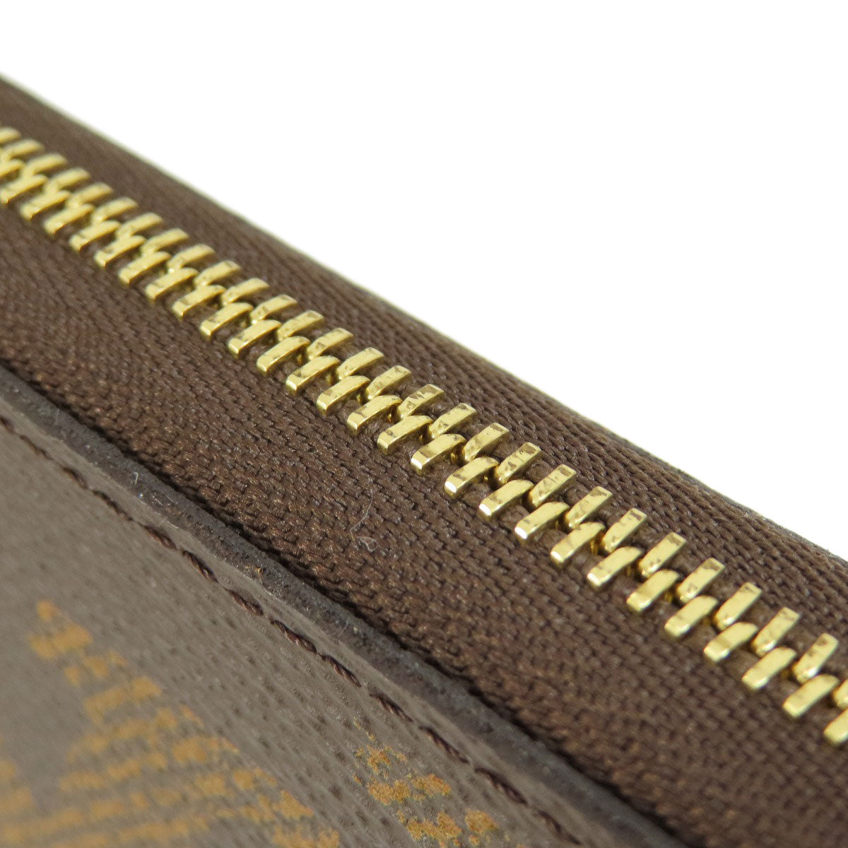 LOUIS VUITTON Coin case M69354 Giant monogram canvas Brown Zippy coin purse Women Used