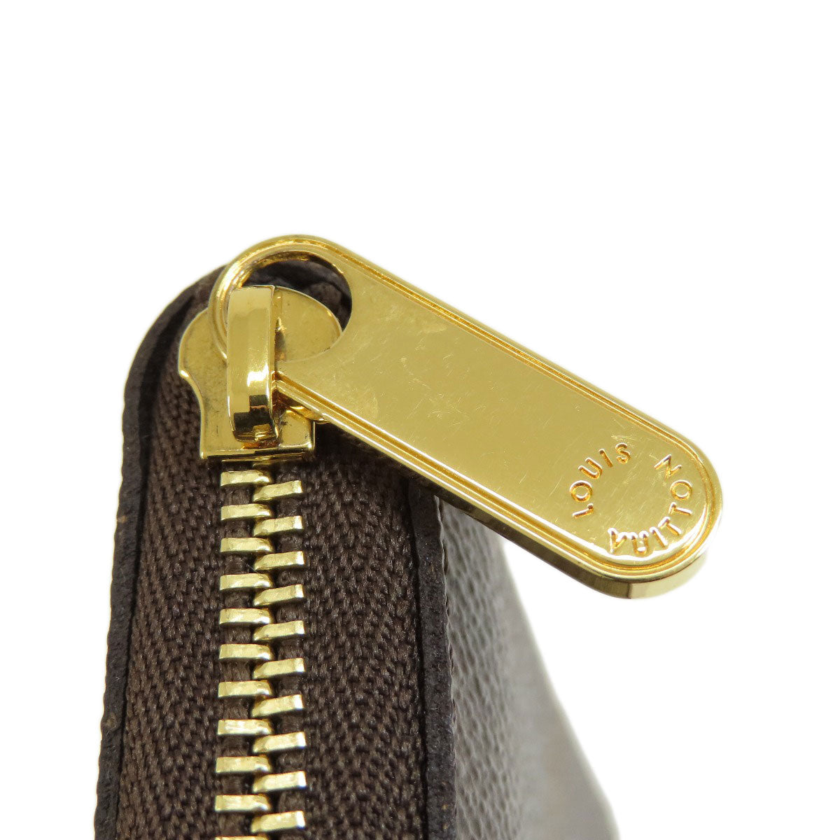 LOUIS VUITTON Coin case M69354 Giant monogram canvas Brown Zippy coin purse Women Used