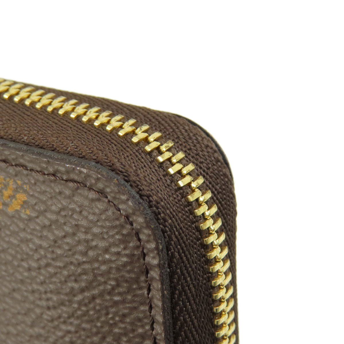 LOUIS VUITTON Coin case M69354 Giant monogram canvas Brown Zippy coin purse Women Used