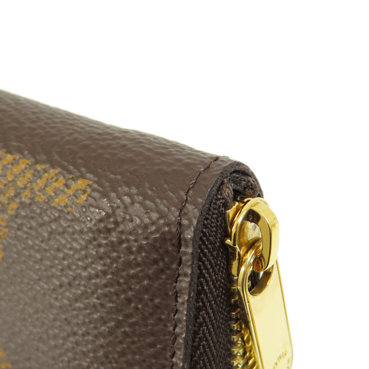 LOUIS VUITTON Coin case M69354 Giant monogram canvas Brown Zippy coin purse Women Used