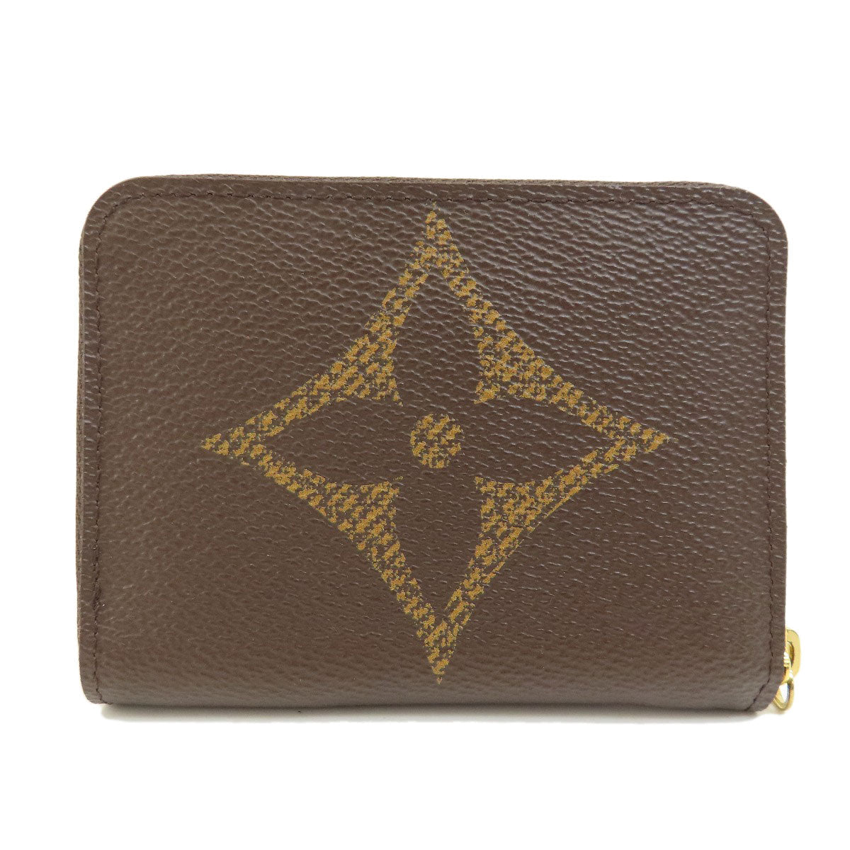 LOUIS VUITTON Coin case M69354 Giant monogram canvas Brown Zippy coin purse Women Used