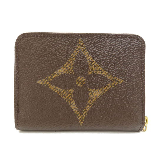 LOUIS VUITTON Coin case M69354 Giant monogram canvas Brown Zippy coin purse Women Used