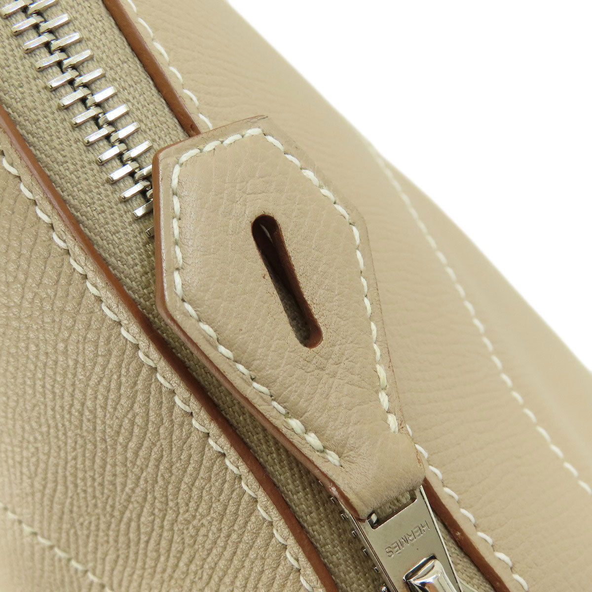 HERMES Handbag Epsom beige Bolide Relax 35 Beige SilverMetal