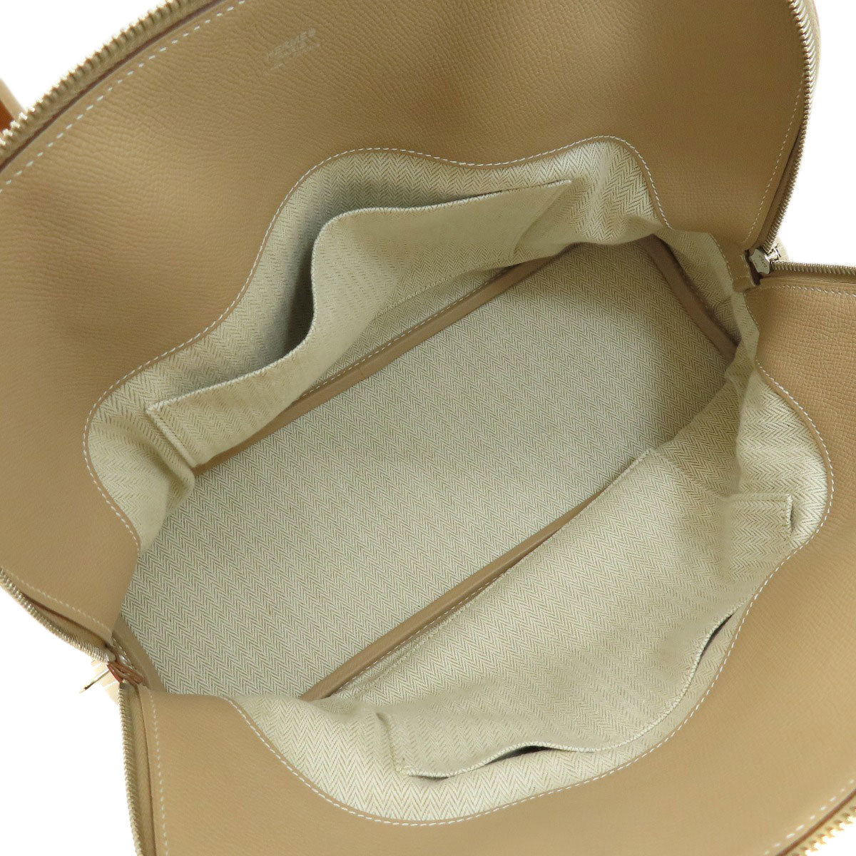 HERMES Handbag Epsom beige Bolide Relax 35 Beige SilverMetal