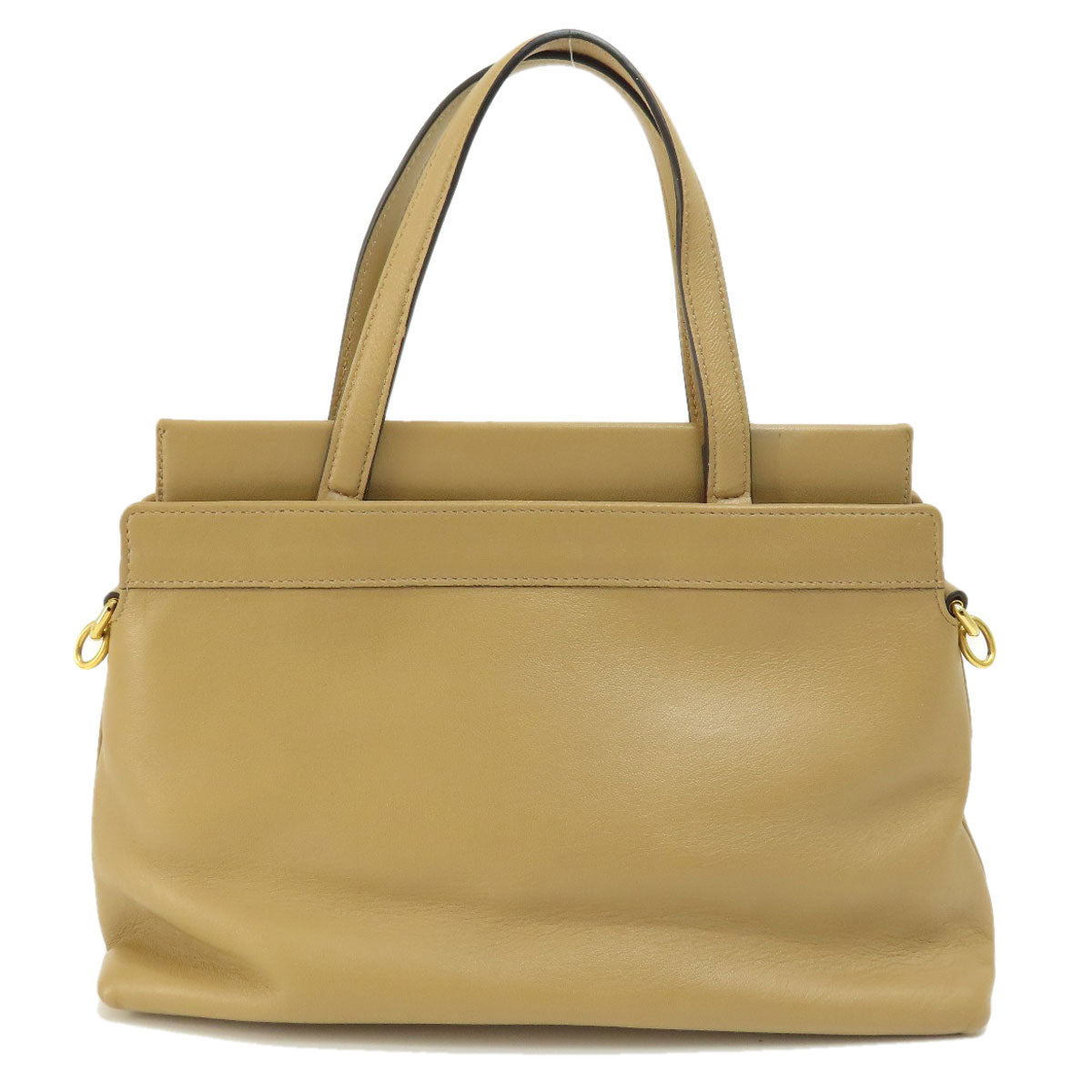 GUCCI Handbag 631663 leather Brown 2WAY Women Used