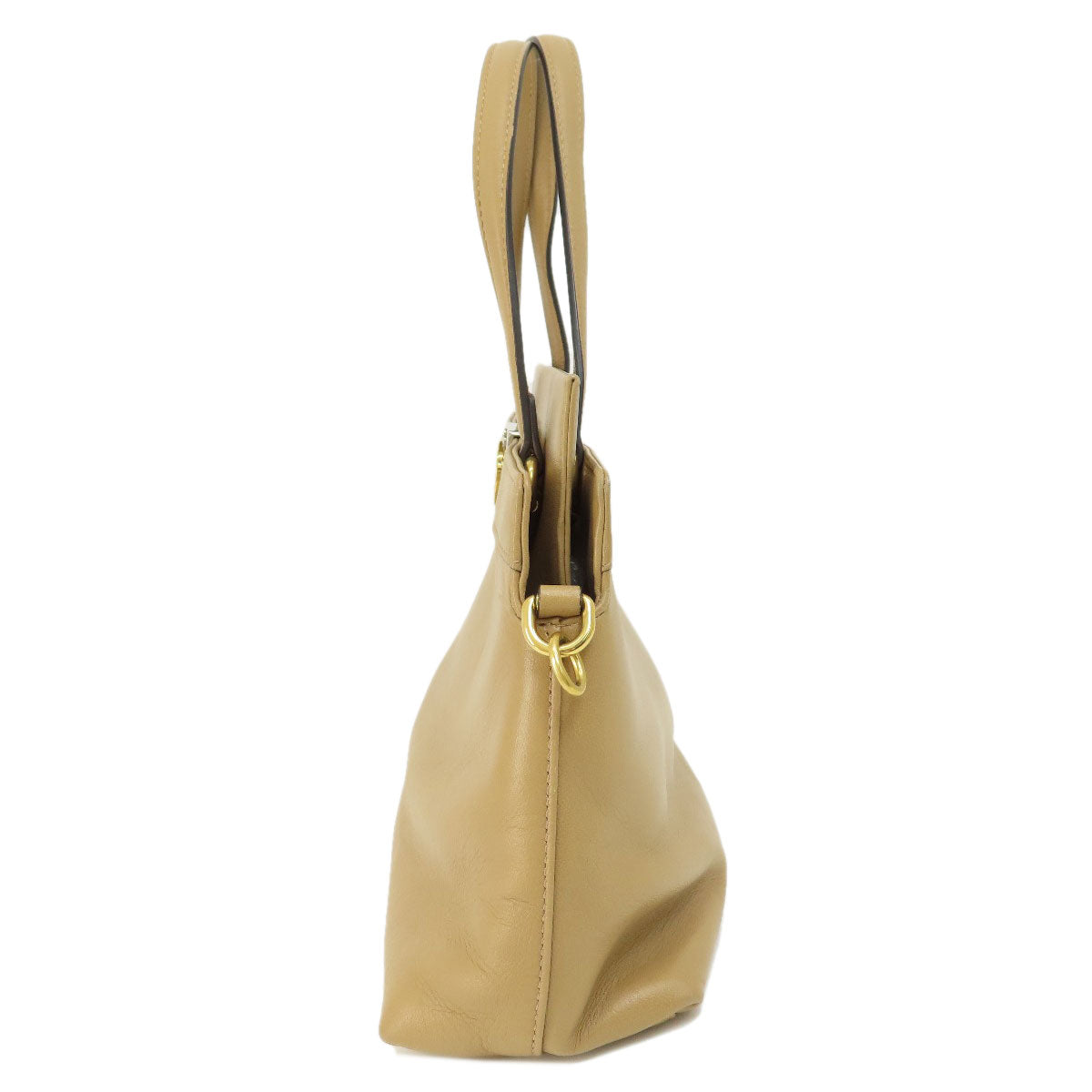 GUCCI Handbag 631663 leather Brown 2WAY Women Used
