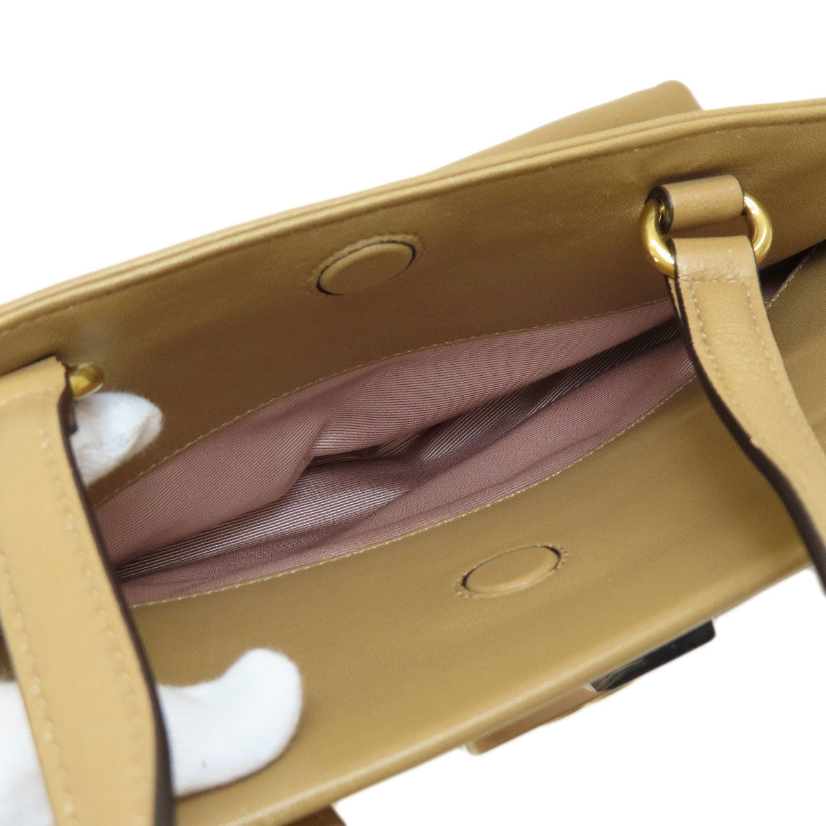 GUCCI Handbag 631663 leather Brown 2WAY Women Used