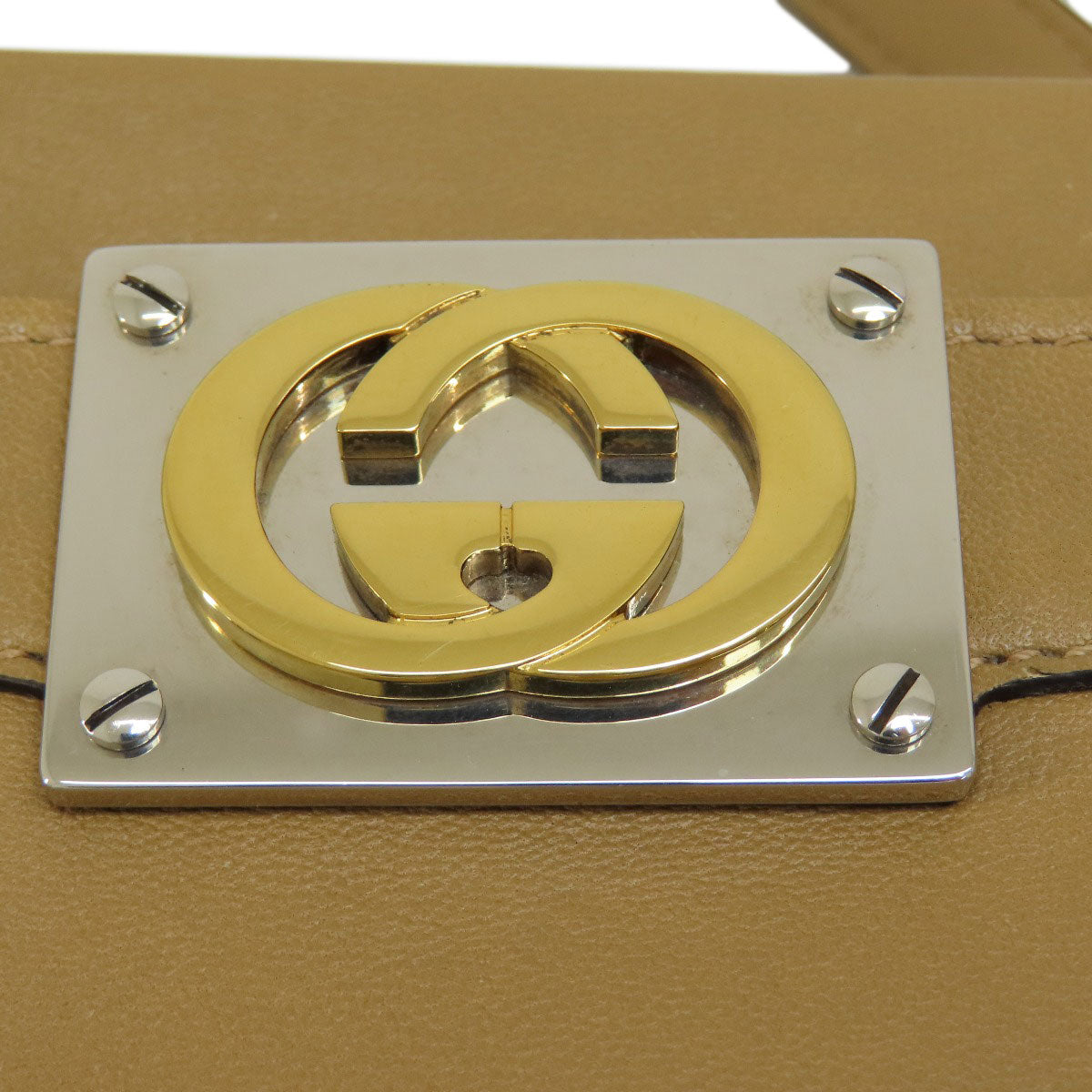 GUCCI Handbag 631663 leather Brown 2WAY Women Used