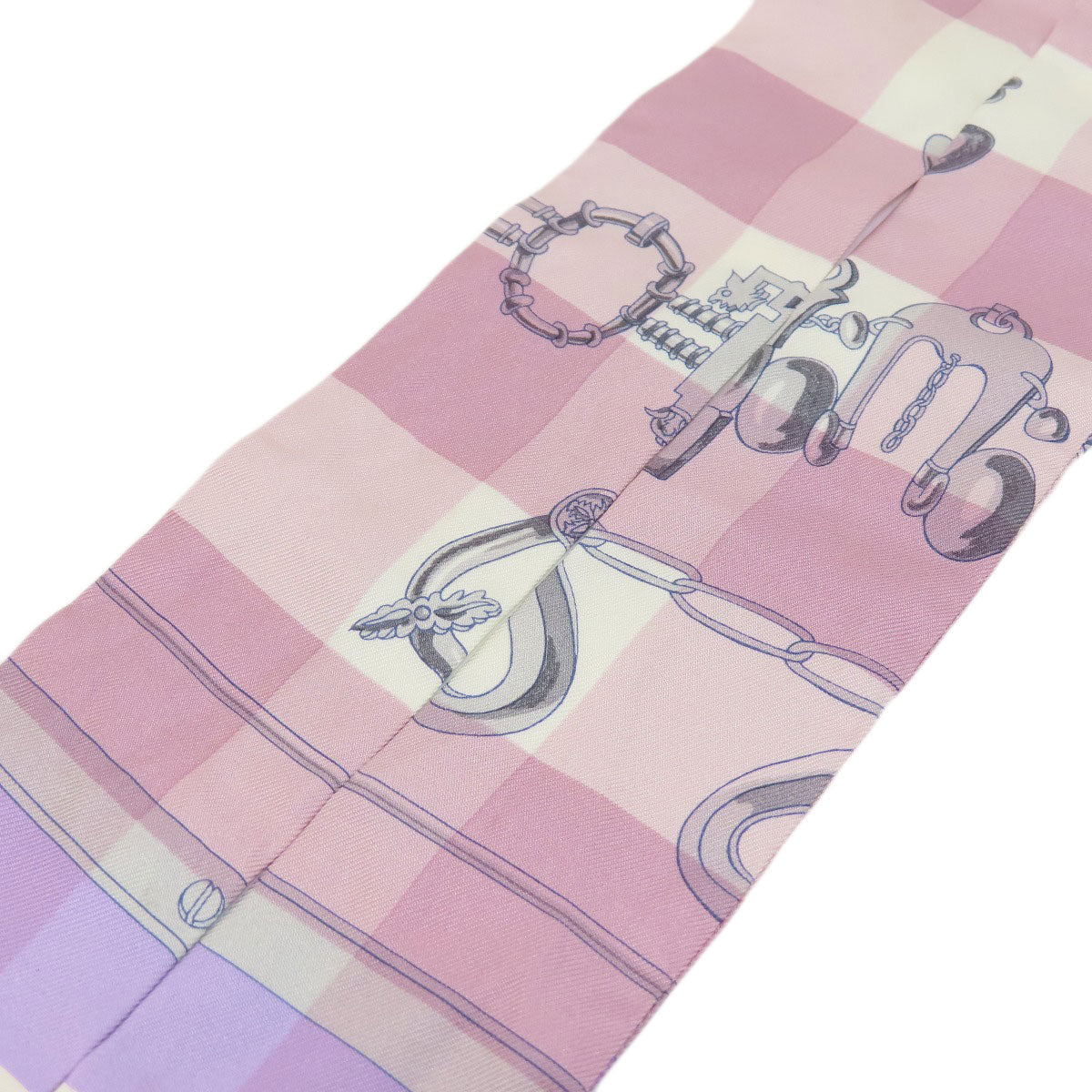 HERMES scarf silk purple Twilly Women Used