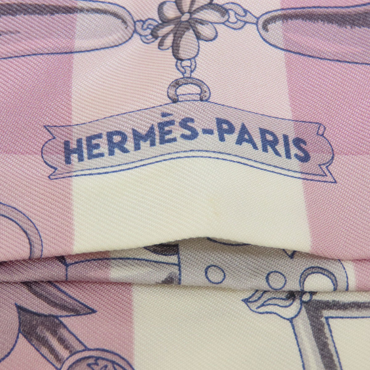 HERMES scarf silk purple Twilly Women Used
