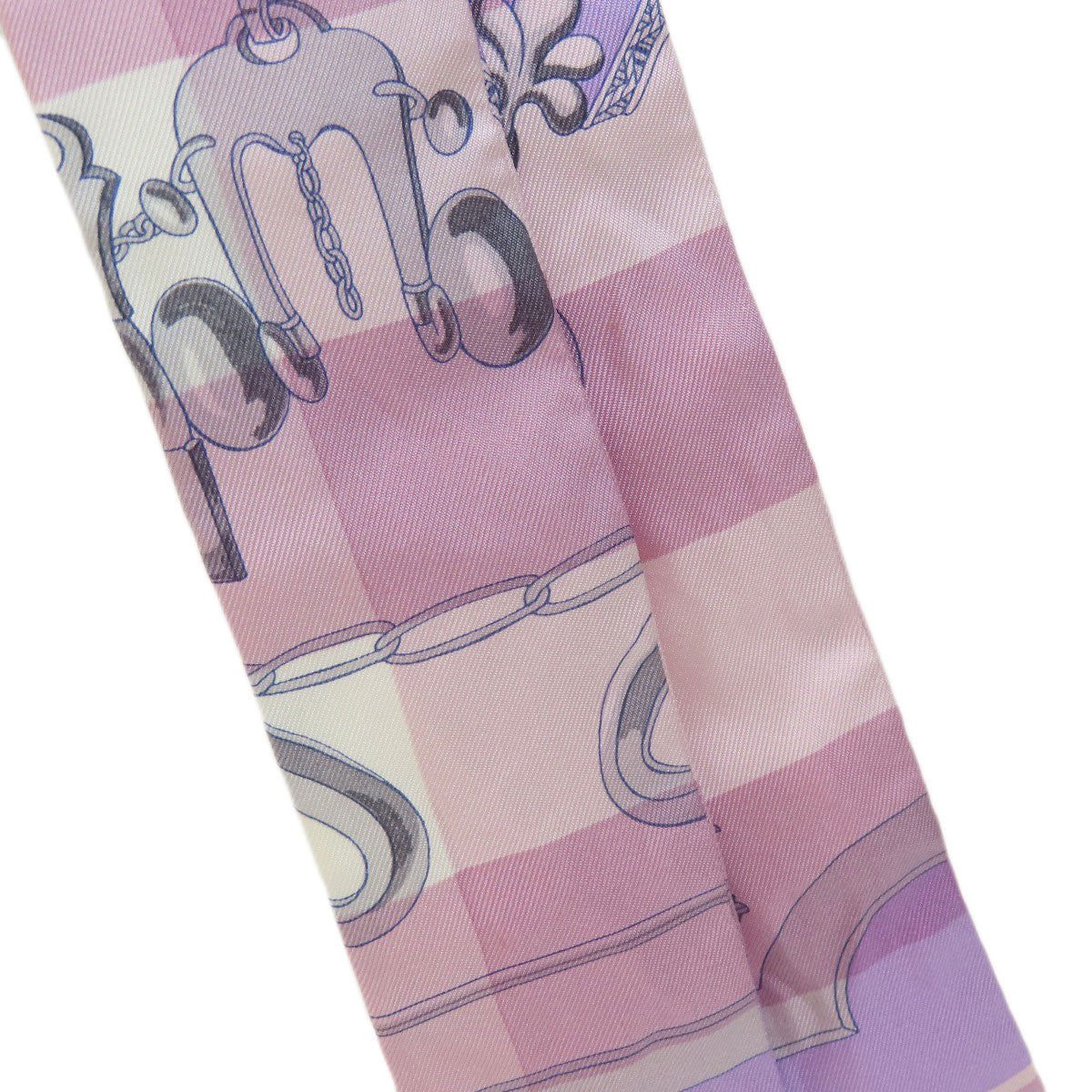HERMES scarf silk purple Twilly Women Used