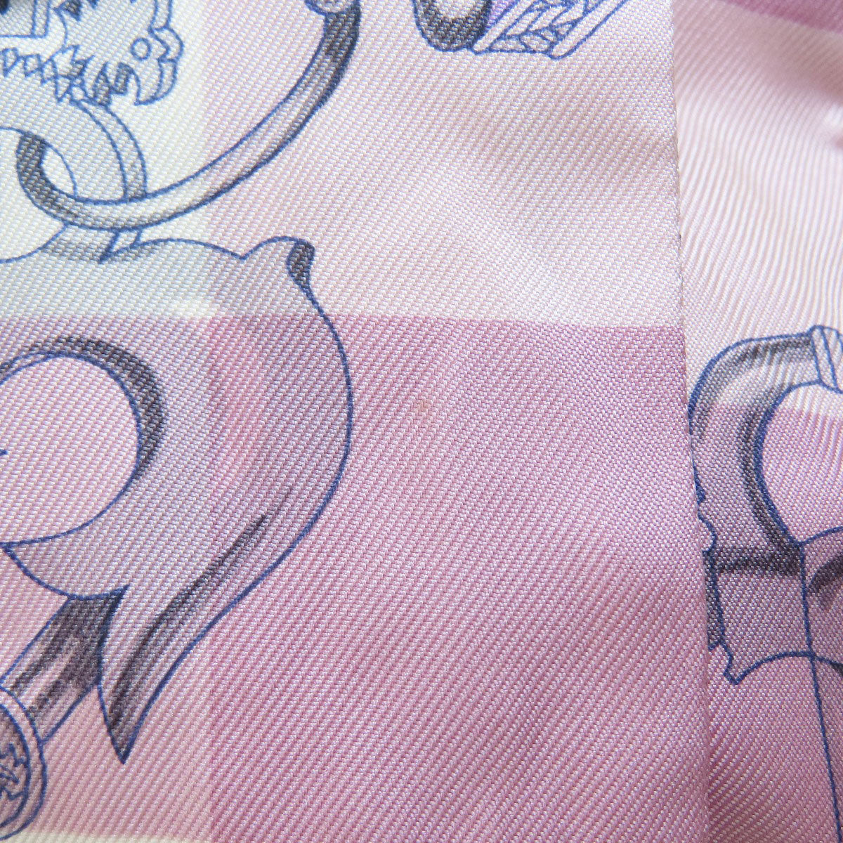 HERMES scarf silk purple Twilly Women Used