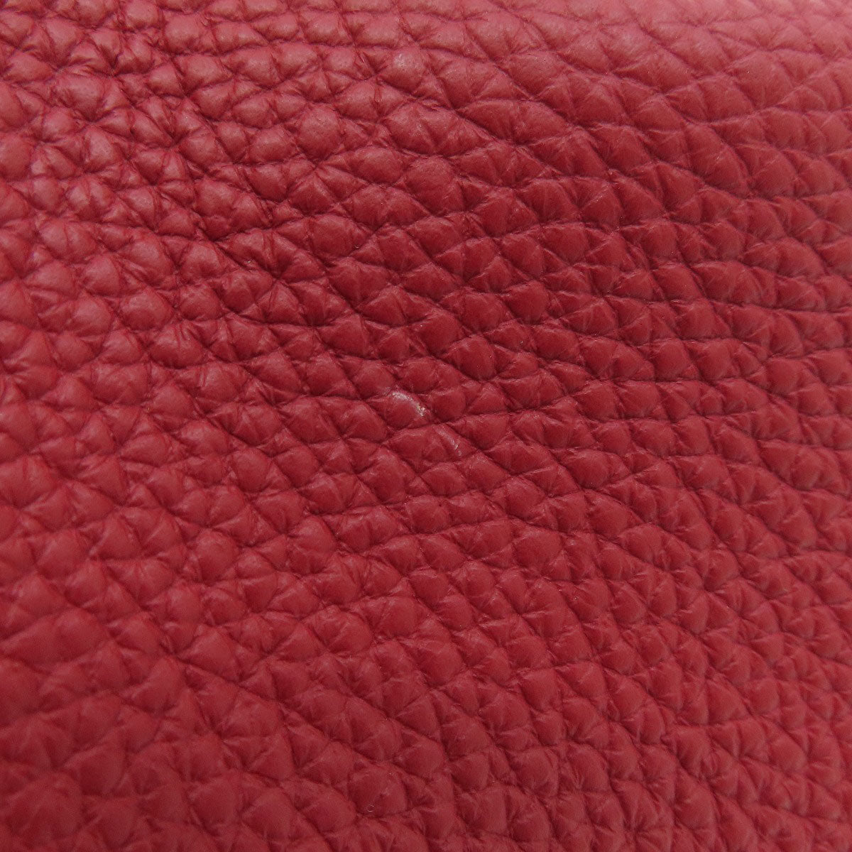 HERMES Handbag Taurillon Clemence Red Picotin Lock MM Red SilverMetal