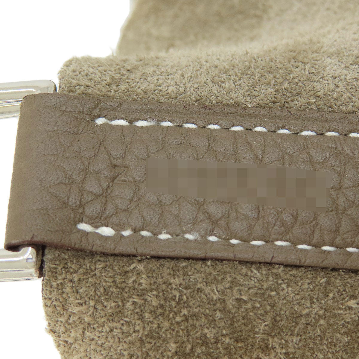 HERMES Handbag Taurillon Clemence Brown Picotin Lock GM Etoupe Etoupe SilverMetal