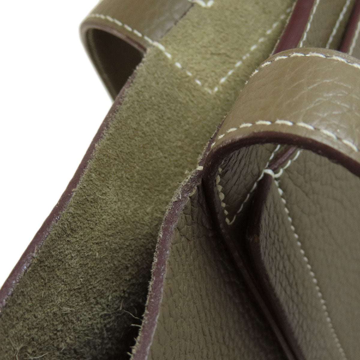 HERMES Tote Bag Taurillon Clemence Brown Cabasserie 31 Etoupe Etoupe