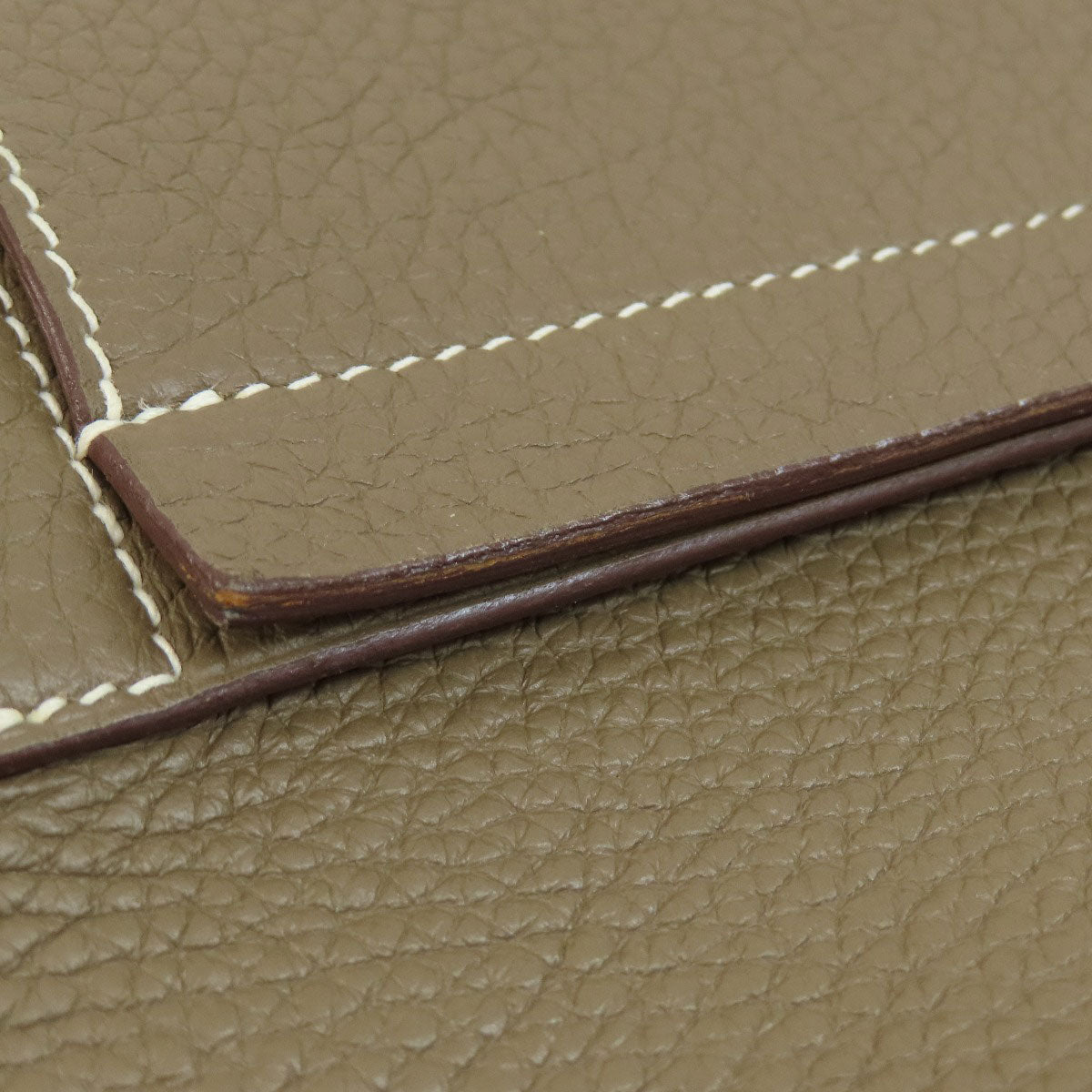 HERMES Tote Bag Taurillon Clemence Brown Cabasserie 31 Etoupe Etoupe