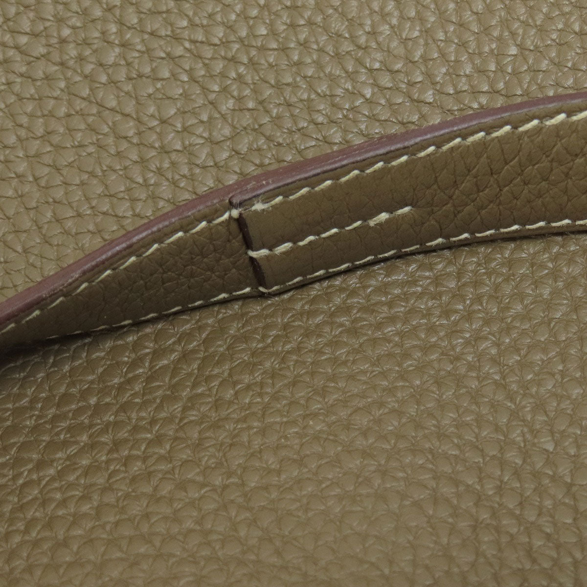 HERMES Tote Bag Taurillon Clemence Brown Cabasserie 31 Etoupe Etoupe
