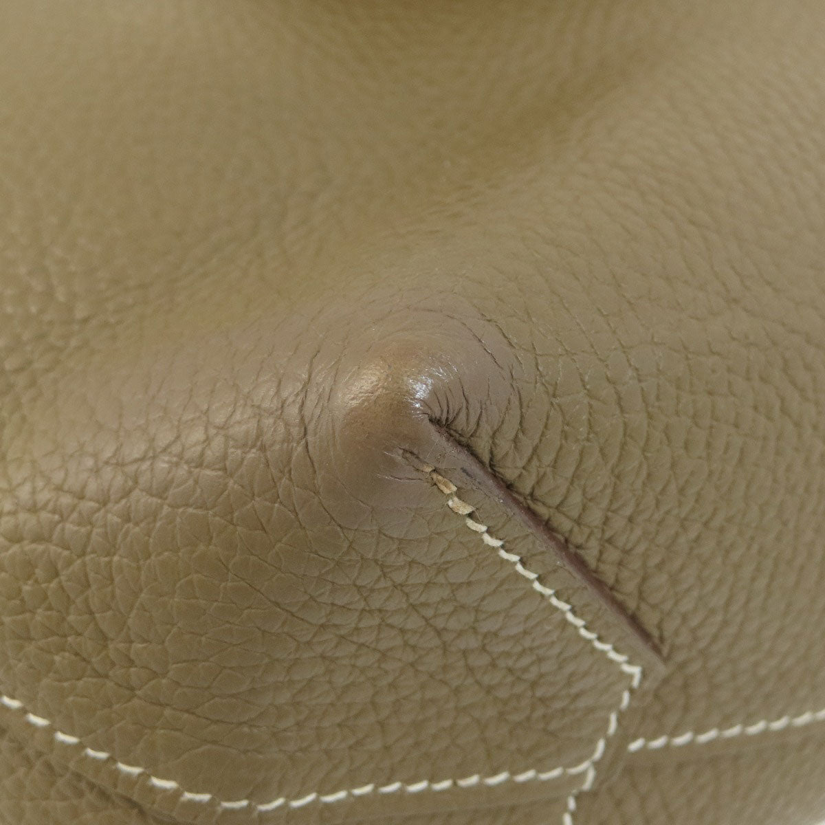 HERMES Tote Bag Taurillon Clemence Brown Cabasserie 31 Etoupe Etoupe