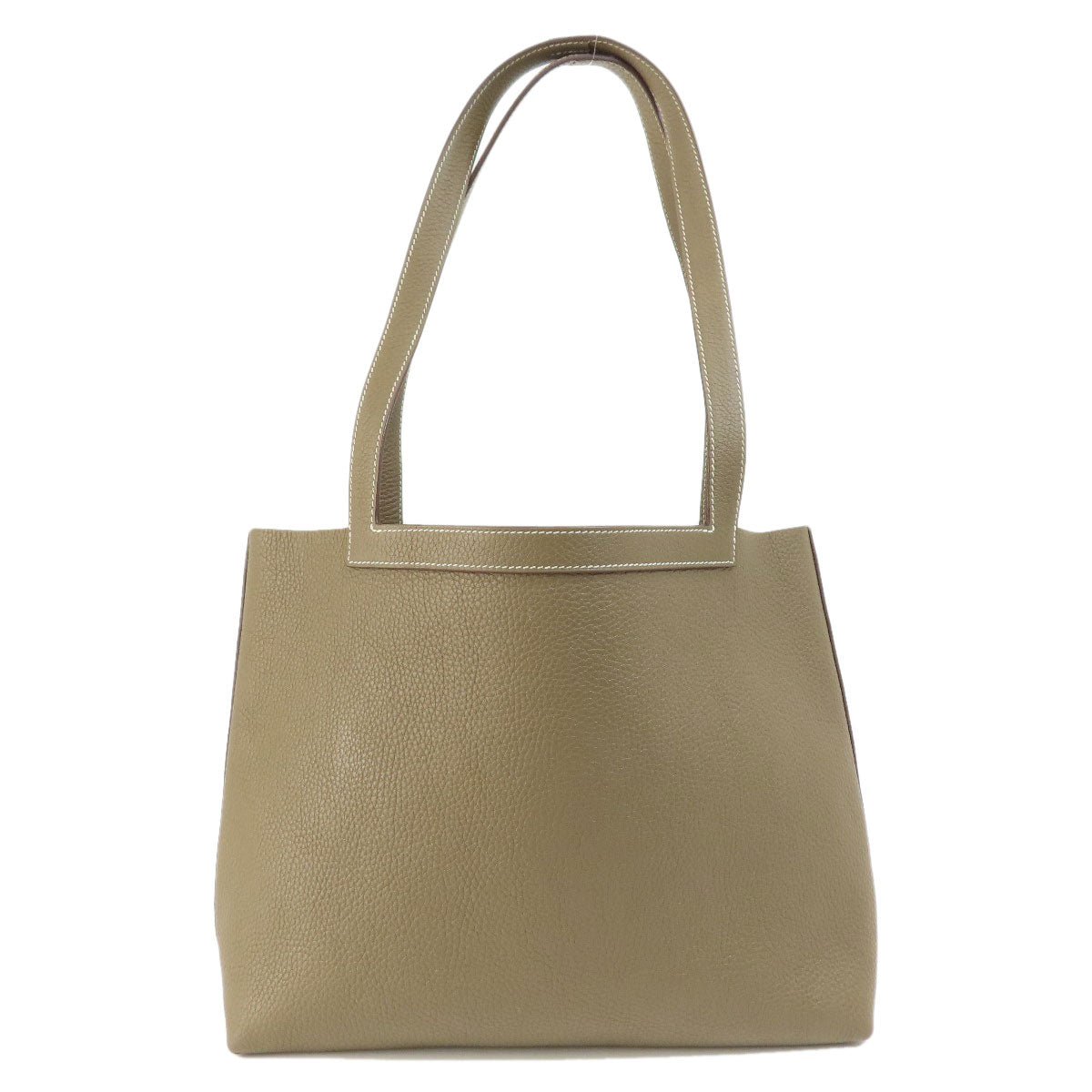 HERMES Tote Bag Taurillon Clemence Brown Cabasserie 31 Etoupe Etoupe
