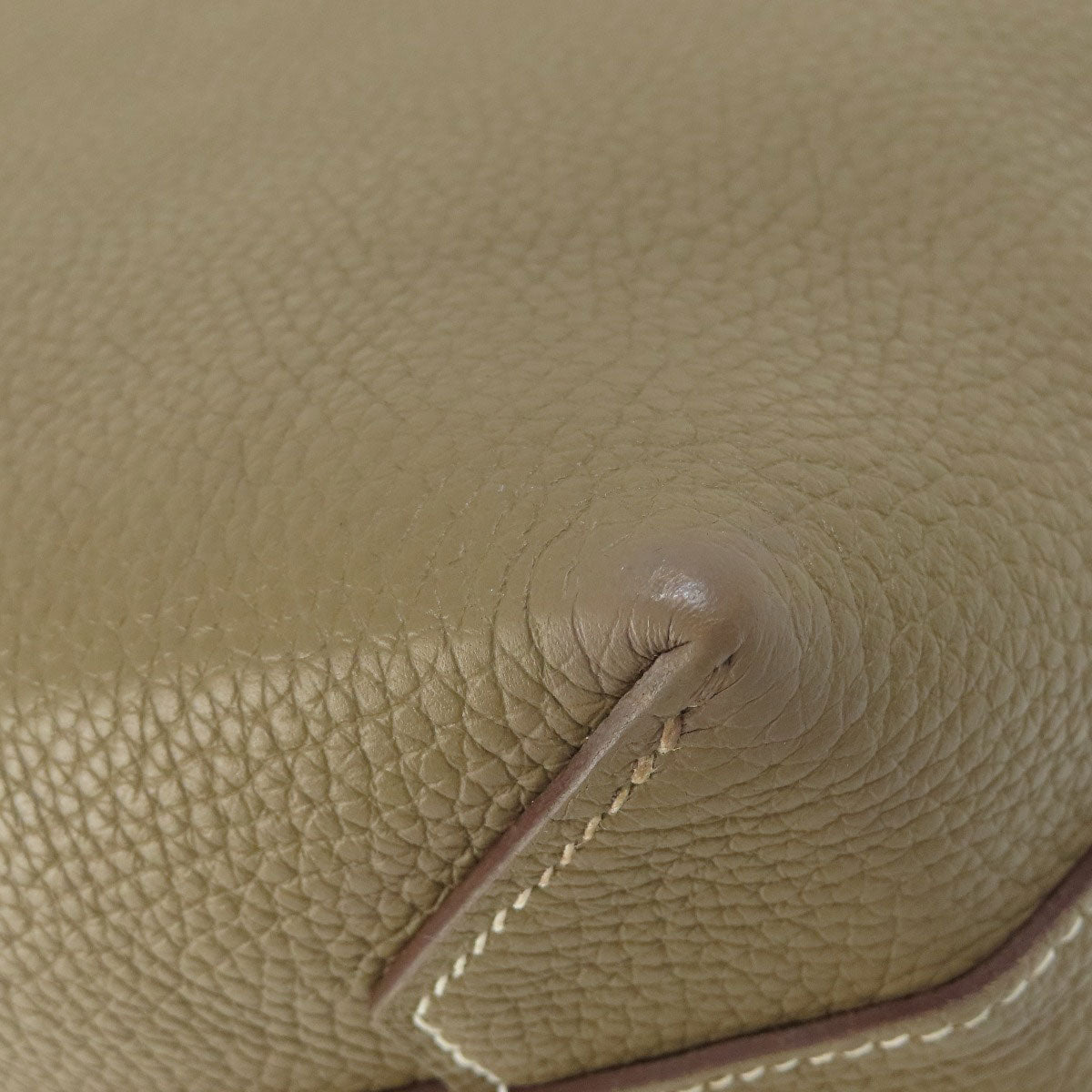 HERMES Tote Bag Taurillon Clemence Brown Cabasserie 31 Etoupe Etoupe