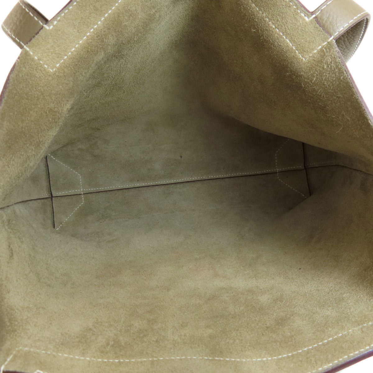 HERMES Tote Bag Taurillon Clemence Brown Cabasserie 31 Etoupe Etoupe