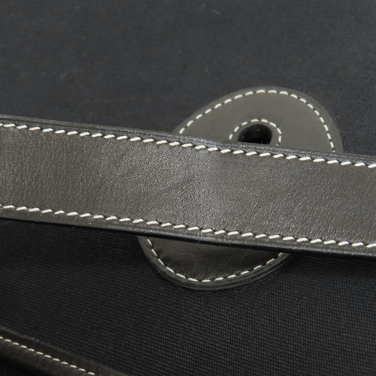 HERMES Business bag Towar Officche black Buenaventura Black SilverMetal