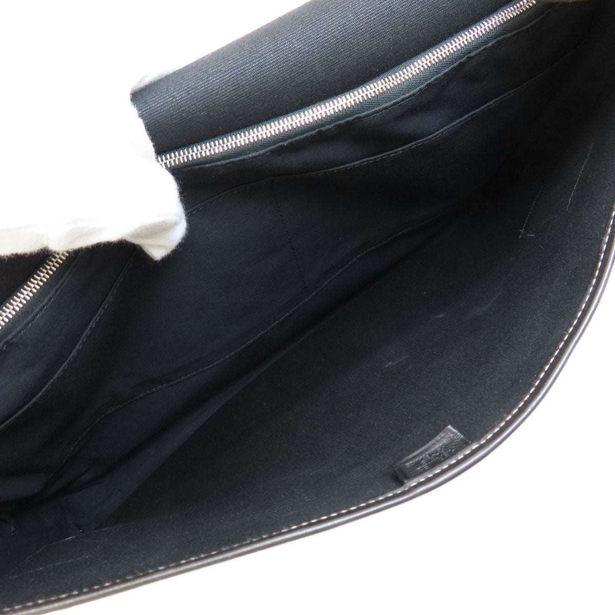 HERMES Business bag Towar Officche black Buenaventura Black SilverMetal