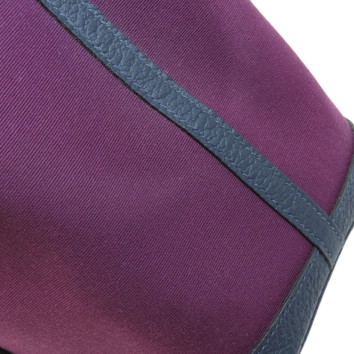 HERMES Handbag canvas purple Garden Party TPM Purple SilverMetal Women Used
