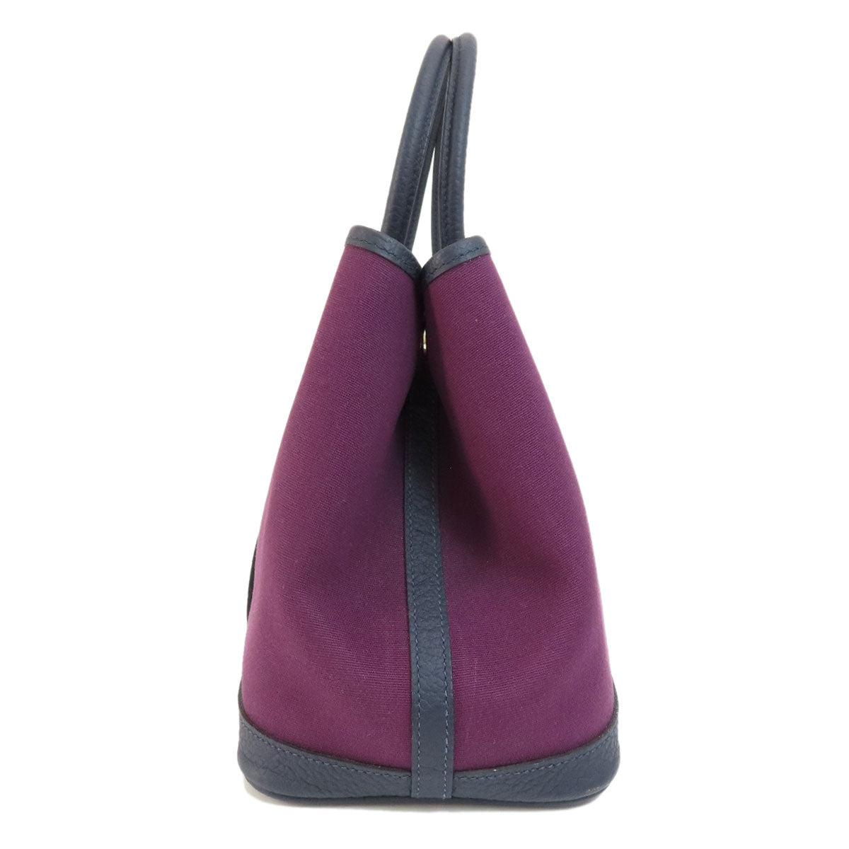 HERMES Handbag canvas purple Garden Party TPM Purple SilverMetal Women Used