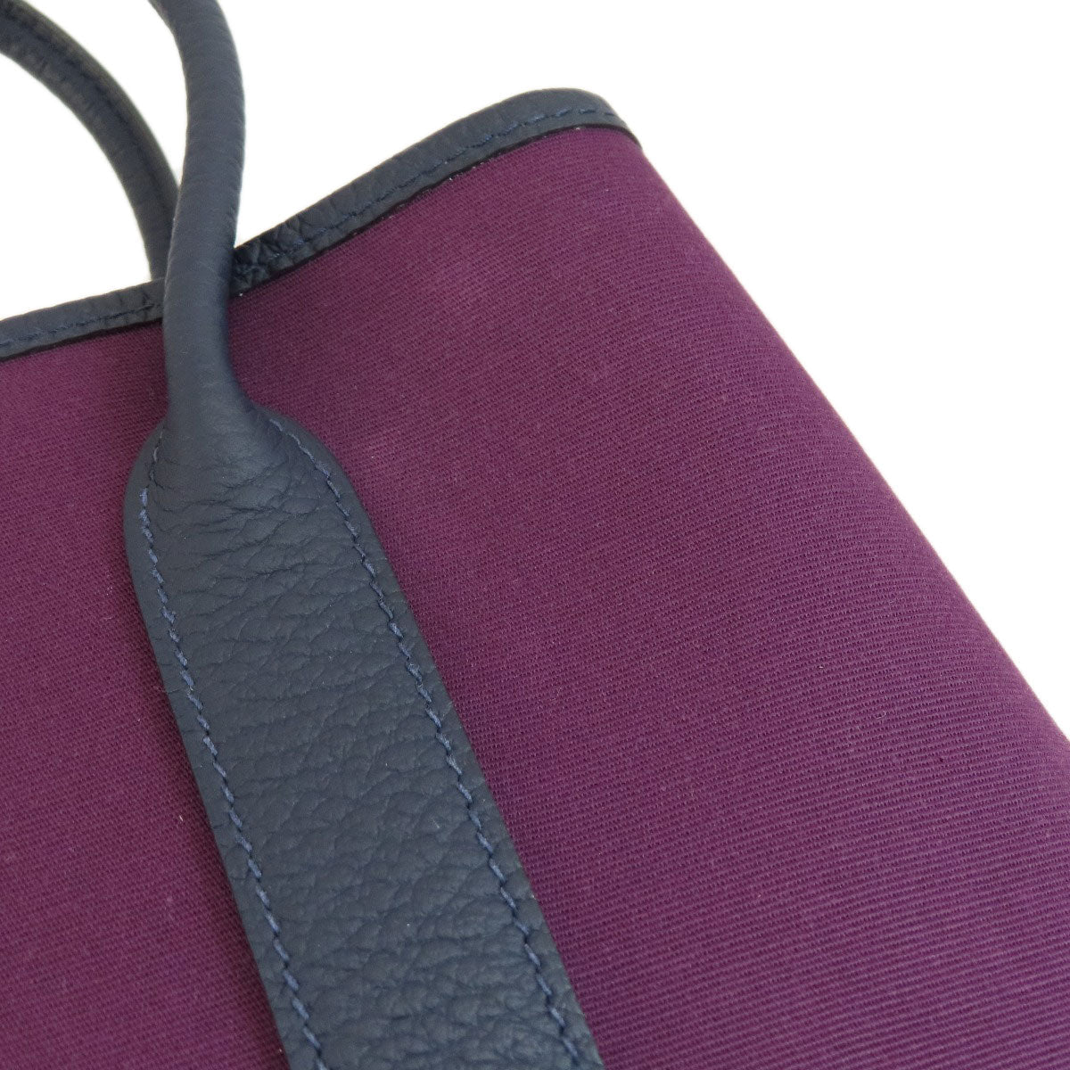 HERMES Handbag canvas purple Garden Party TPM Purple SilverMetal Women Used