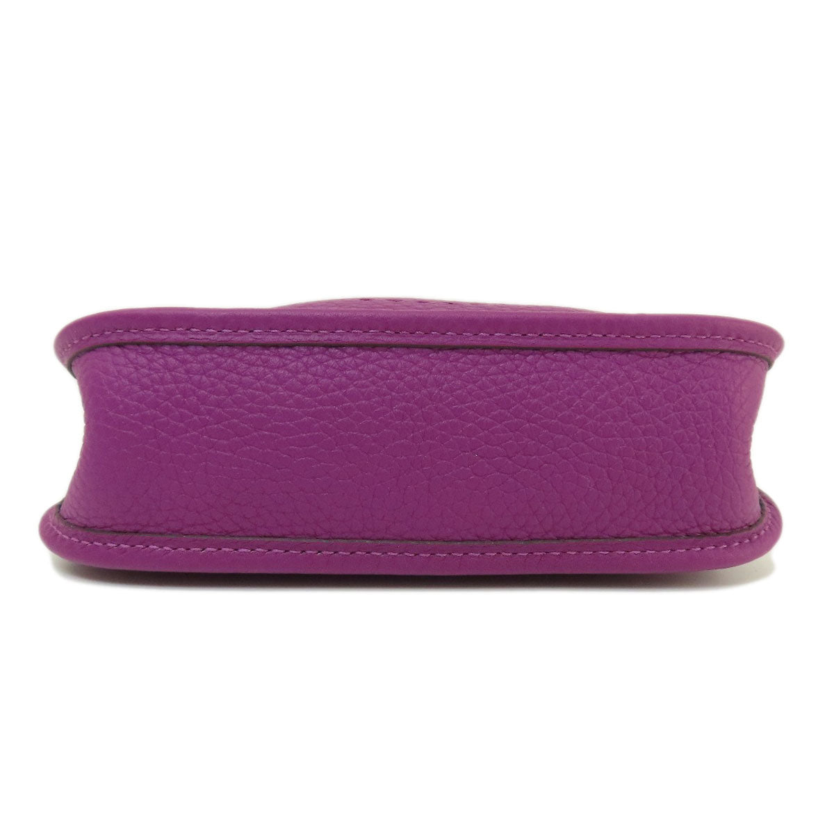 HERMES Shoulder Bag Taurillon Clemence purple Evelyn TPM Anemone SilverMetal Women Used