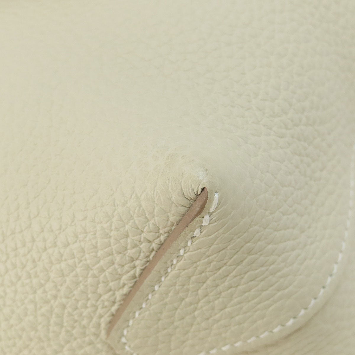 HERMES Tote Bag Taurillon Clemence white Cabasselier 31